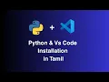 Python Installation in Tamil VS Code Setup for Beginners Step by Step