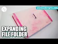 EXPANDING FILE FOLDER DIY A4 FOLIO DIY