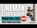 2026 Apprentice Lineman Study Guide Practice Test Questions 1 to 3 Review