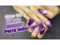 How to do Purple ombre party nails acrylic nails