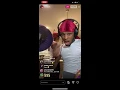 Toosii Freestyling a new song (Funny Instagram live)