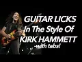 Lagu Killer Guitar licks lesson in the style of Kirk Hammett from Metallica: (with tabs)