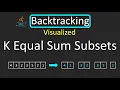 LeetCode - 698 Partition to K Equal Sum Subsets Backtracking Java