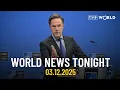 Rutte responds to Putin: NATO will do “what it takes“ | World News Tonight
