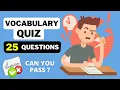 English Vocabulary Quiz - Intermediate Level B1