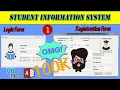 VB NET Student Information System Login Form Registration Form using MS Access DataBasse