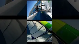 Juicy Hobie Cat capsize  #shorts