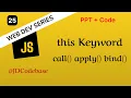 Understanding this Keyword in JavaScript Deep Dive Web Development Series JDCodebase