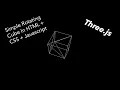 Simple Rotating 3D Cube in Three js - Coding Challenge