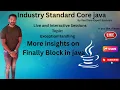 More Insights in FinallyBlock in Java Java Tutorial Java for beginners 2025 Full Stack JavaTraining