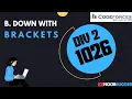 CODEFORCES DIV 2 ROUND 1026 B DOWN WITH BRACKETS SOLUTION