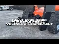 Fault Code 4338 Throttle Pedal - Voltage Disagreement JLG Telescopic Forklift