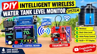 DIY Intelligent Wireless Tank Water Level Monitor System