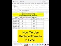 How To Use Replace Formula in Excel Replace Function in Excel