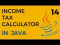 Income tax calculator in Java using if else