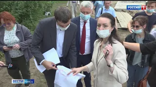 Оксана Фадина проконтролировала, как идет строительство социальных объектов в Кировском округе