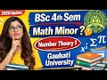 BSc 4th Sem Math Minor Subject Gauhati University Number Theory 1 2026