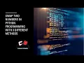 Swap two Numbers in python programming with 3 Different Methods