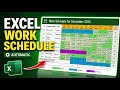 Create Your Perfect Work Schedule in Excel