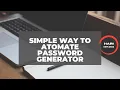 PASSWORD GENRATOR USING UIPATH STUDIO X SIMPLE WAY NOTEPAD
