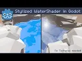 Stylized WaterShader Tutorial No Textures required Godot 3 2