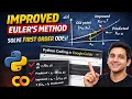 Improved Euler Method Explained Solve First Order ODEs Step-by-Step Python Code