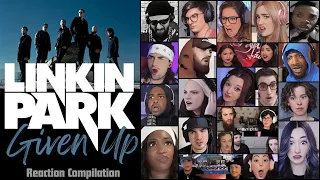 reaction compilation linkin park given up first time hearing mashup
