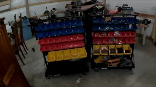 Assembling Harbor Freight Rolling Organizer with a small review thrown in