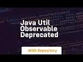java util observable deprecated