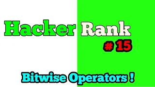 HackerRank 15 - Bitwise operators in C HINDI Best Explanation on YT