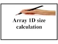 array 1D size calculation
