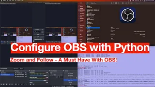 Zoom and - configure Python and Zoom and Follow script with OBS on macOS