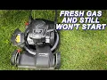 Murray Lawn Mower Won t Start Even With Fresh Gasoline