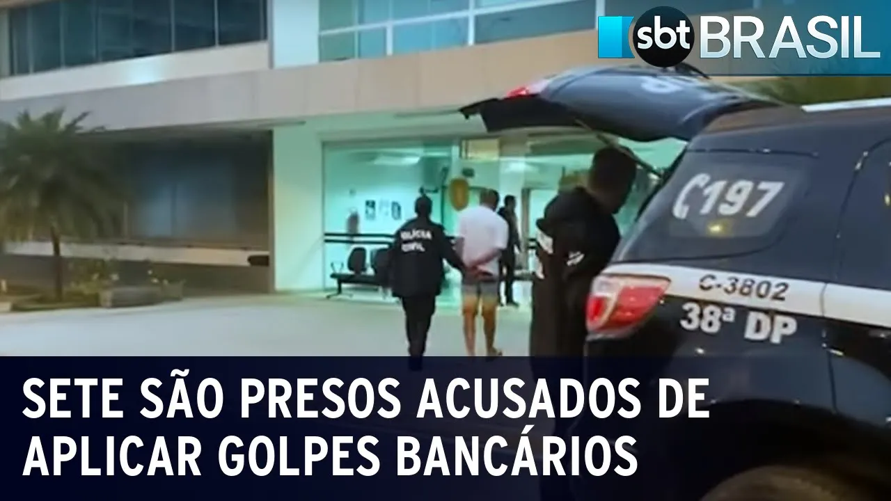Sete são presos acusados de aplicar golpes bancários | SBT Brasil (26/06/23)