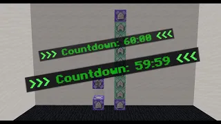 Simple scoreboard action bar countdown timer using command blocks - Java edition 1 15
