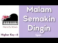 Download Lagu Malam Semakin Dingin - Spin (Piano Karaoke Higher Key +5)