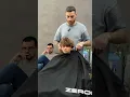 Impossible straight to fluffy hair transformation Blowout taper warrior cut