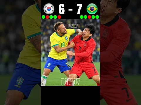 South Korea vs Brazil || PENALTY SHOOTOUT ||🤯🔥IMAGINARY MATCH 2026 ||🥶#shorts #neymar #football