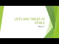 Class - 7 HTML Ordered List