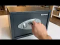 SentrySafe Security Safe with Digital Keypad Lock Steel Safe with Interior Lining and Bolt Down Kit