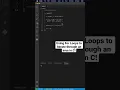 Using a for loop to iterate through an array in C
