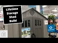 Lifetime Storage Shed Assembly 8 foot by 7 5 foot