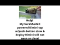 Party Barge SureShade power Bimini top Won t Open Troubleshoot Repair Open Fuse Fix DIY How To Fast
