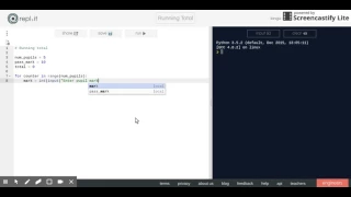 Running Total - National 5 Programming Python
