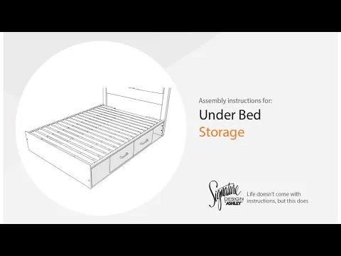 Drystan - Twin/Full Under Bed Storage - Brown / Beige