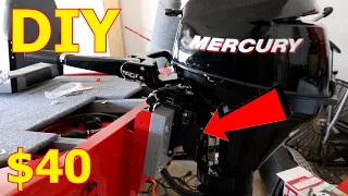 Making a DIY TRANSOM for OUTBOARD MOTOR on Jon Boat