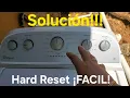 Hard Reset a Lavadora Whirlpool