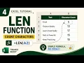 How to Count Characters in Excel Automatically LEN Function