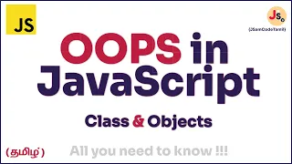 JavaScript OOPS in Tamil Class and Objects