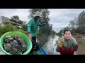 Lagu Đi chài về thăm lú dưới sông quá bất ngờ được nhiều cua 🦀 gạch luôn 